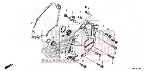 COUVERCLE DE GENERATEUR C.A. CBR1000SPL de 2020